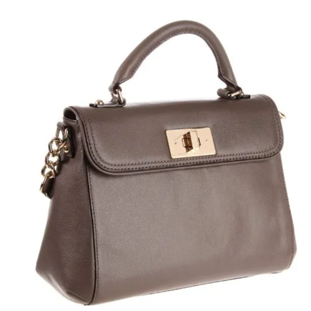 Kate Spade New‎ York Gray Leather Irving Place Little Nadine Purse Bag